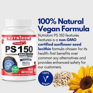 Nutridom PS-150 mg for cognitive function (60 Veg Capsules)