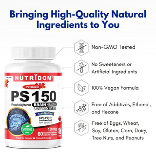 Nutridom PS-150 mg for cognitive function (60 Veg Capsules)