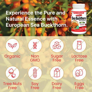Nutridom Sea Buckthorn 500mg (120 Veg Capsules)