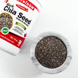 Nutridom Black Chia Seed, Organic (1 lb / 16 oz.)