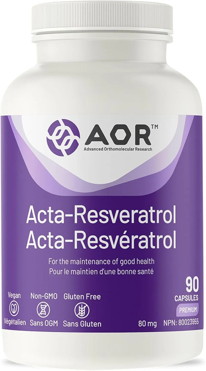 AOR Acta-Resveratrol 80mg, 90 Capsules