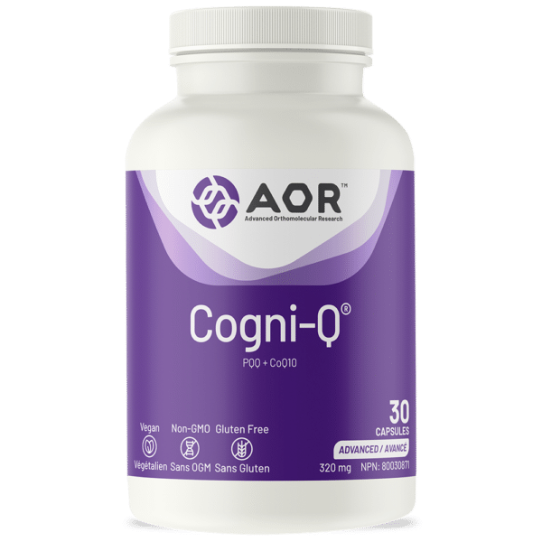 AOR Cogni-Q 320mg, for brain health, 30 Capsules