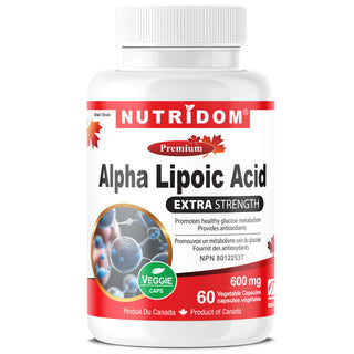 Nutridom Alpha Lipoic Acid 600mg (60 Veg Capsules)
