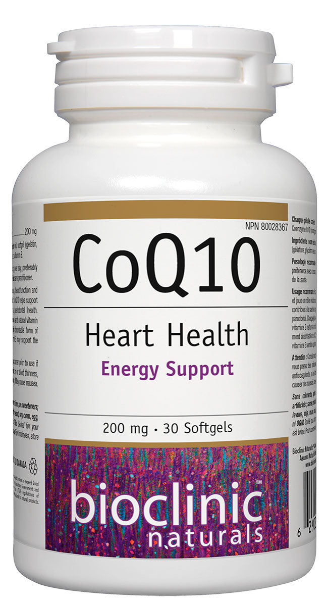 Bioclinic Naturals CoQ10 200 mg Softgels