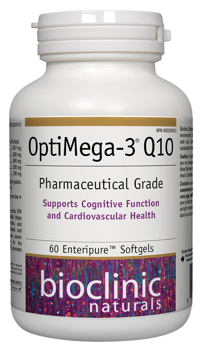 Bioclinic Naturals OptiMega-3 Q10, 60 Softgels