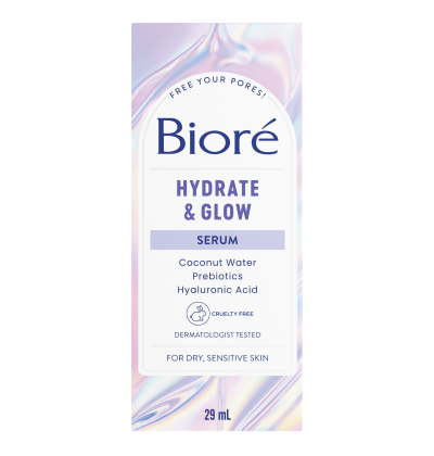 Bioré® Hydrate & Glow Serum, 29 mL