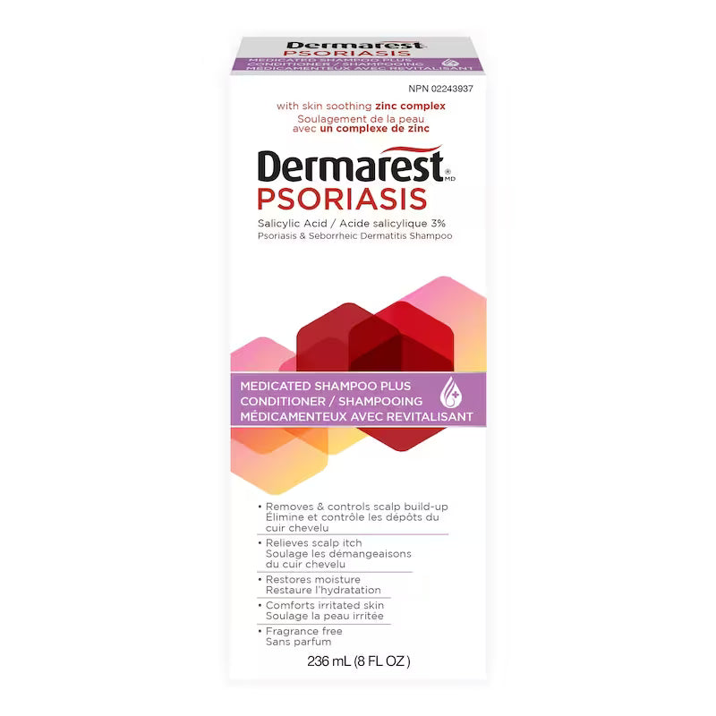 Dermarest Psoriasis Medicated Shampoo Plus Conditioner 236 mL