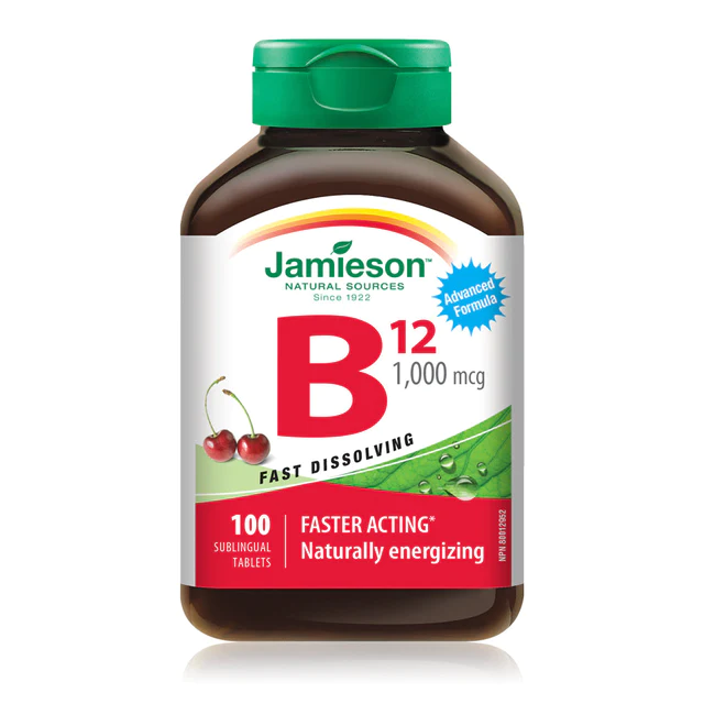 Jamieson Vitamin B12 1000 mcg, 100 Sublingual Tablets