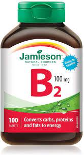 Jamieson Vitamin B2 (Riboflavin) 100 mg, 100 Tablets
