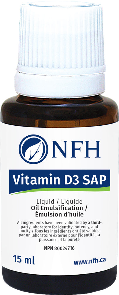 NFH Vitamin D3 SAP 1000IU Liquid, 15 mL