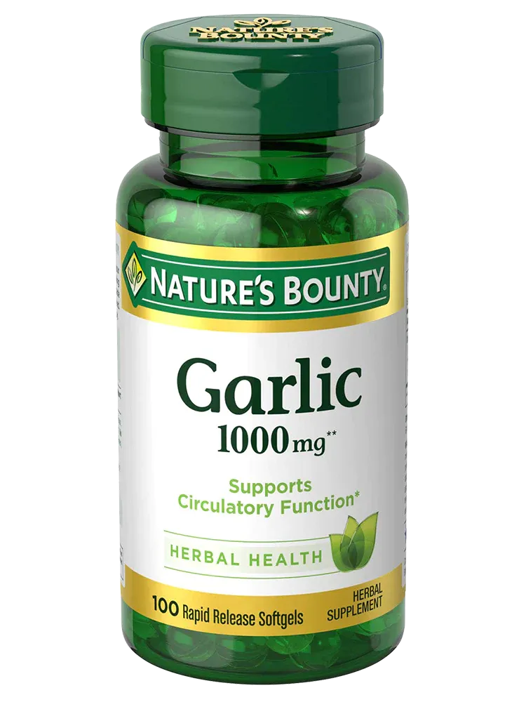 Nature's Bounty Garlic 1000mg, 100 Softgels