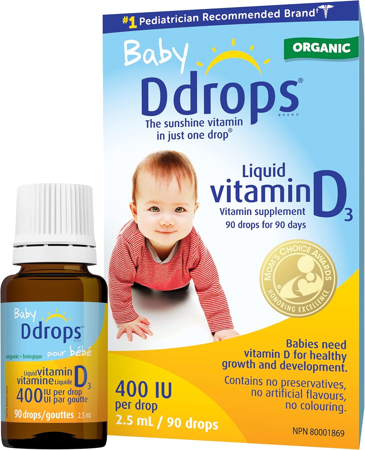 Baby Ddrops® 400 IU, 90 drops (2.5mL)