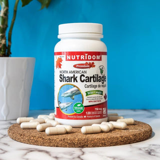 Nutridom North-American Shark Cartilage 750mg (120 Veg Capsules)