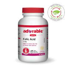 Wampole Folic Acid 1 mg, 90 Tablets