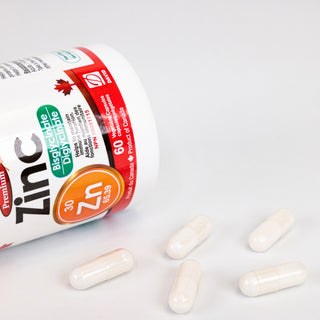 Nutridom Zinc Bisglycinate 30mg (60 Veg Capsules)