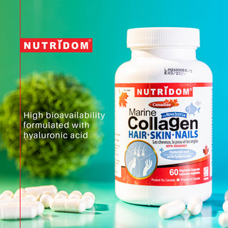 Nutridom Radiant Skin Trio- Marine Collagen, Omega-3, and Primrose Oil Set
