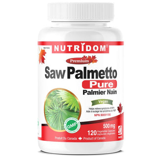 Nutridom Saw Palmetto 500mg, for men (120 Veg Capsules)