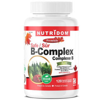 Nutridom Vitamin B-Complex SAFE (120 Veg Capsules)