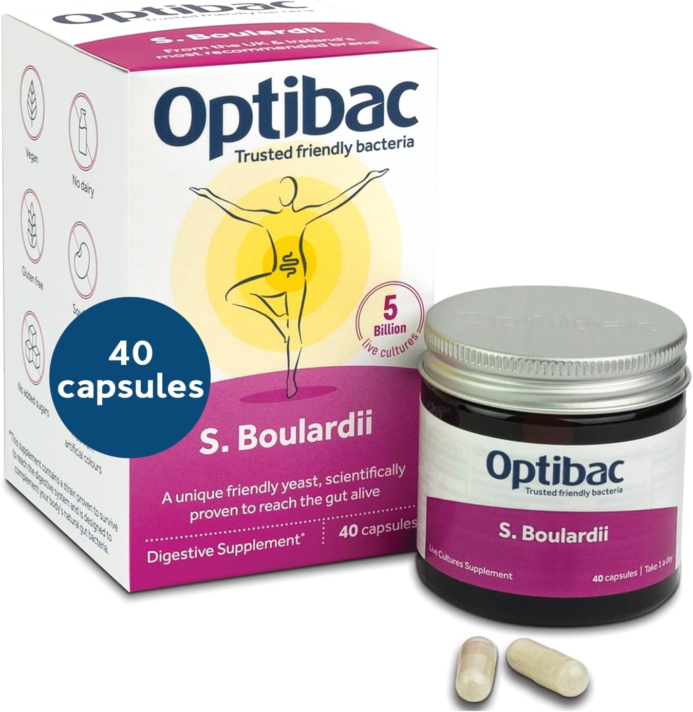 Optibac probiotic supplement capsules