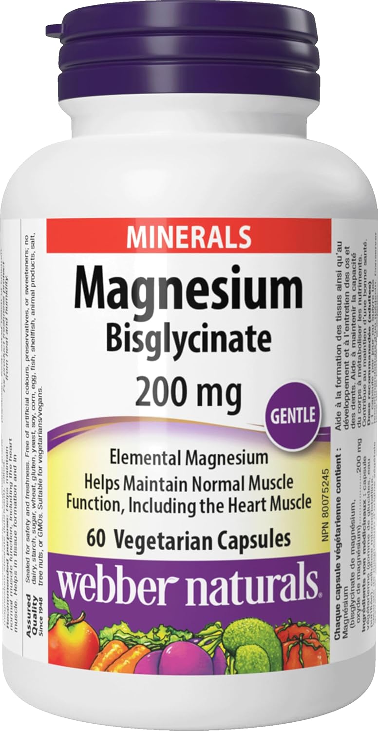 Magnesium bisglycinate supplement capsules
