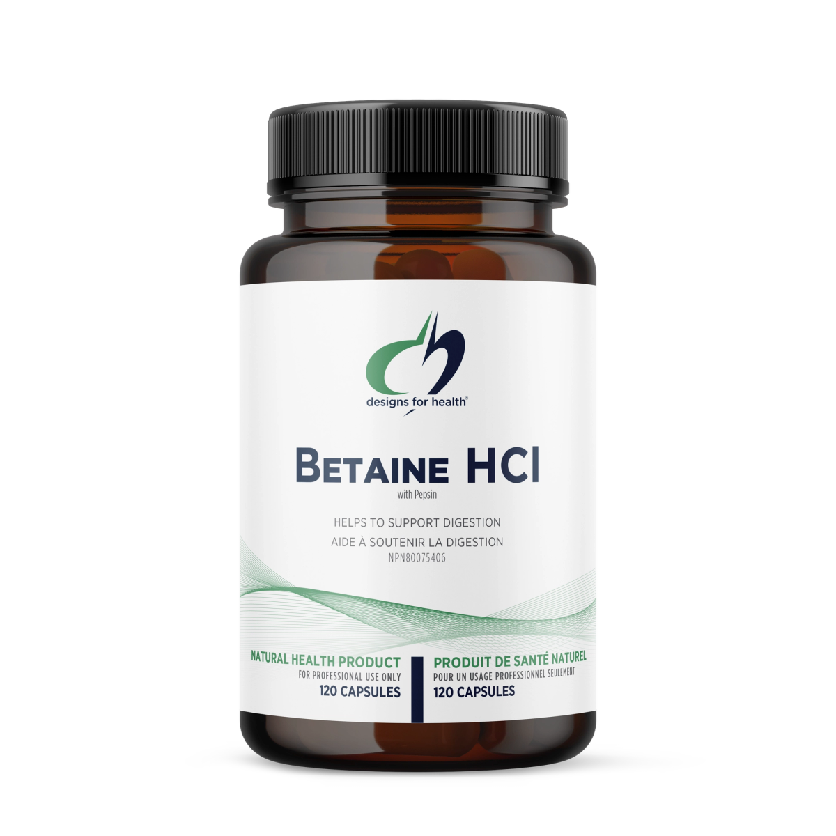 Betaine HCl with Pepsin, 120 Capsules