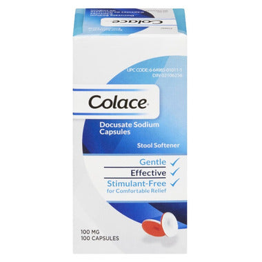 Colace Stool Softener Docusate Sodium 100 mg