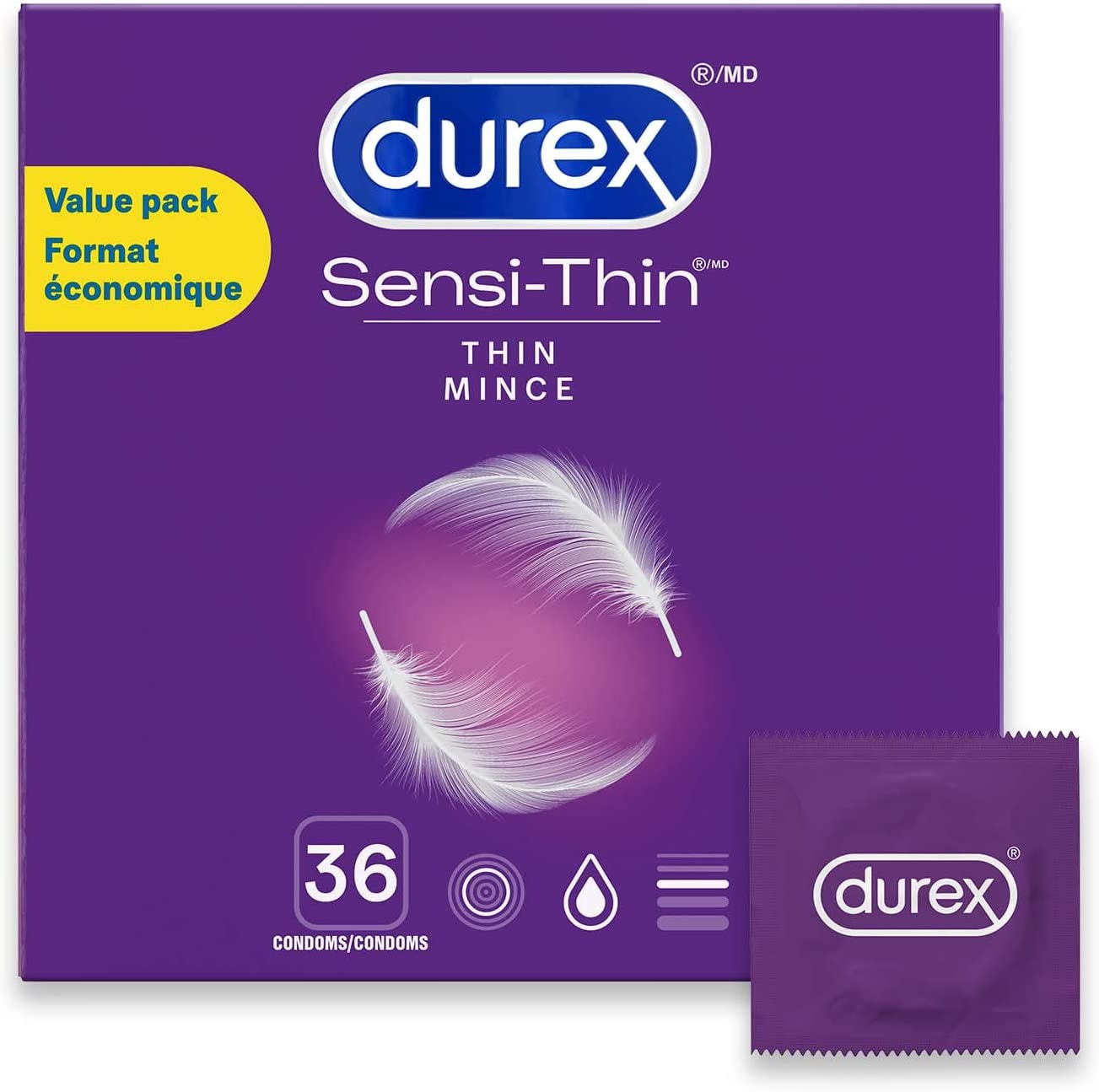 DurexÂ® Sensi-Thin, 36 ct