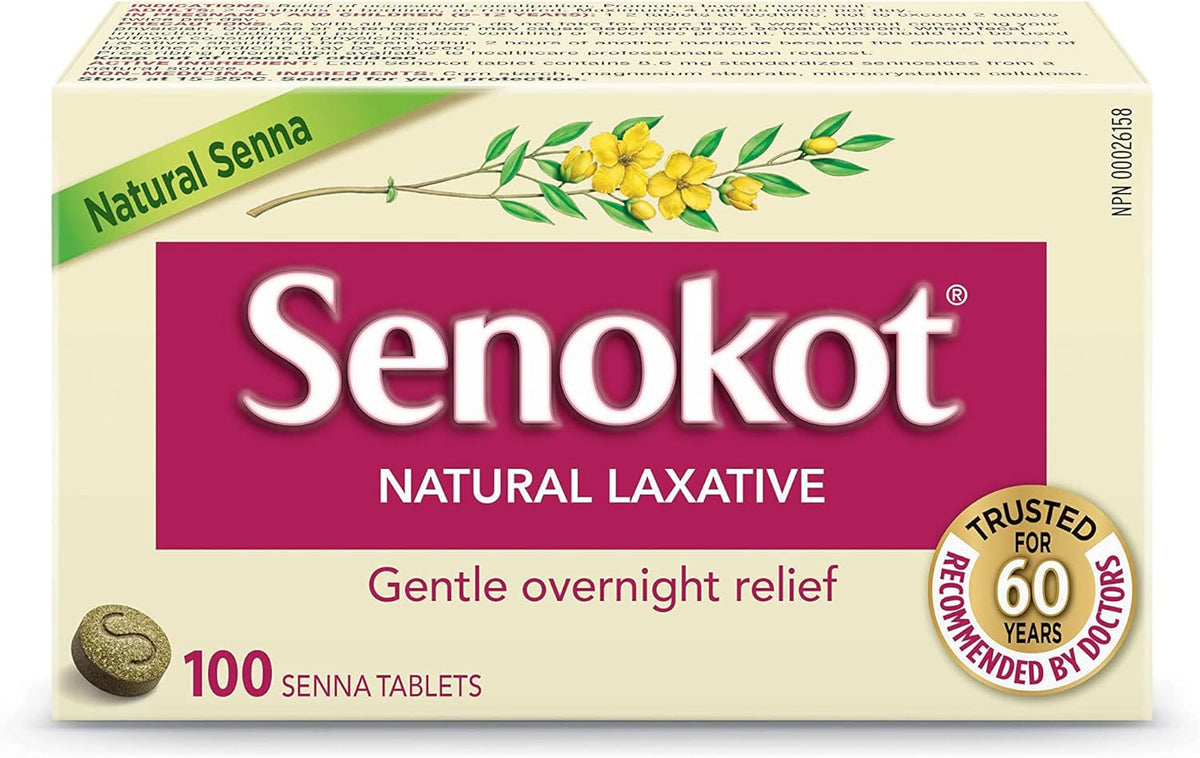Senokot Natural Laxative, 100 Tabs