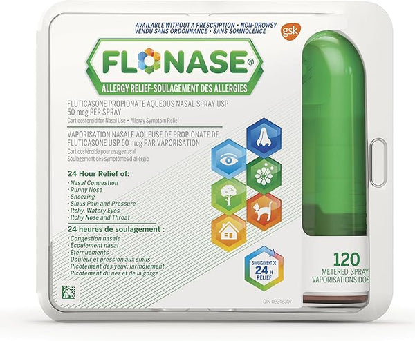 Flonase Allergy Relief Nasal Spray, 120 Metered Sprays