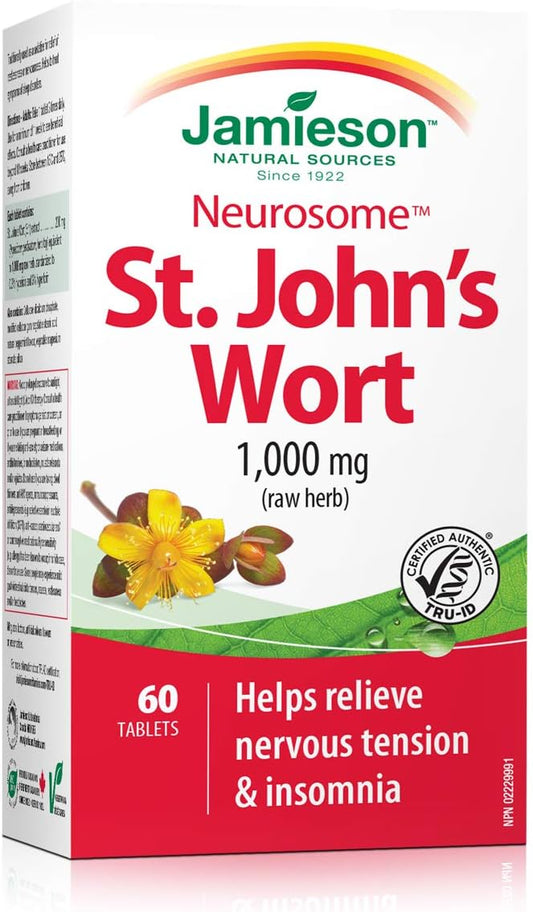 Jamieson St. John's Wort 1000mg, 60 Tablets