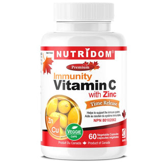 Nutridom Timed-Release Vitamin C  (850 mg) (60 Veggie Capsules)