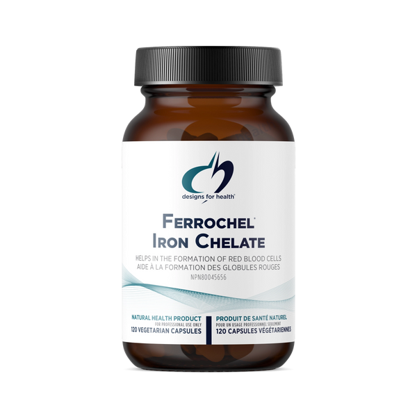 Ferrochel Iron Chelate by Designs for Health, 120 Capsules
