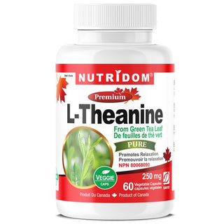 Nutridom L-Theanine 250mg (60 Veggie Capsules)