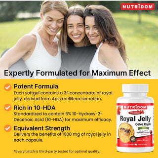 Nutridom Royal Jelly 1,000mg (300 Softgels)