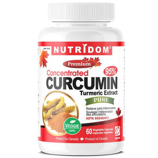 Nutridom Turmeric Curcumin 400mg, 95% Curcuminoids (60 Veggie Capsules)