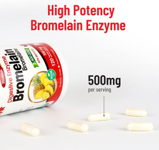 Nutridom Bromelain 2,400 GDU 500mg (120 Veggie Capsules)