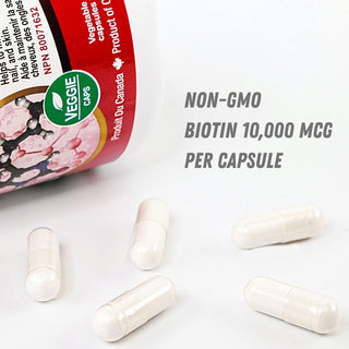 Nutridom Biotin 10,000mcg (60 Veggie Capsules)