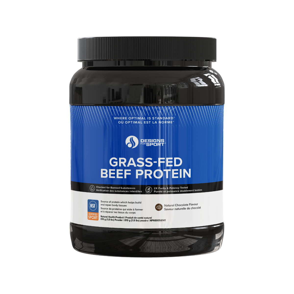 Grass-Fed Beef Protein Vanilla, 810 g Powder