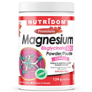 Nutridom Magnesium Bisglycinate Powder (124 Grams)