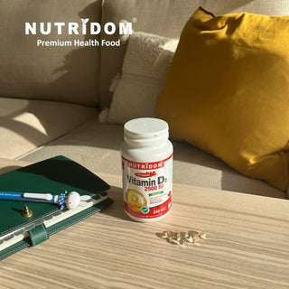 Nutridom Vitamin D3 2,500IU with MCT Oil (240 Softgels)