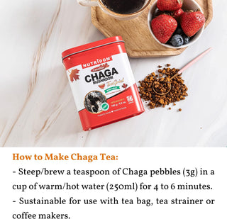 Nutridom Canadian Chaga Mushroom Nuggets (160 Grams)