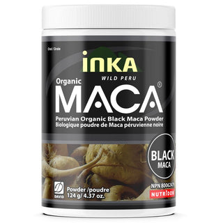 InkaMaca Organic Black Maca Powder for Men (124g)