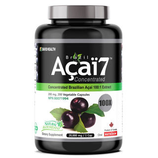 Acai7® Acai Berry 100X 200mg (20,000mg QCE) (200 Capsules)