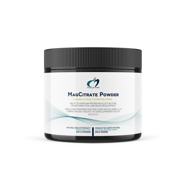 MagCitrate Powder by Designs for Health, 240g