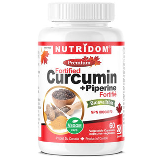 Nutridom Turmeric Curcumin with Piperine (60 Veggie Capsules)