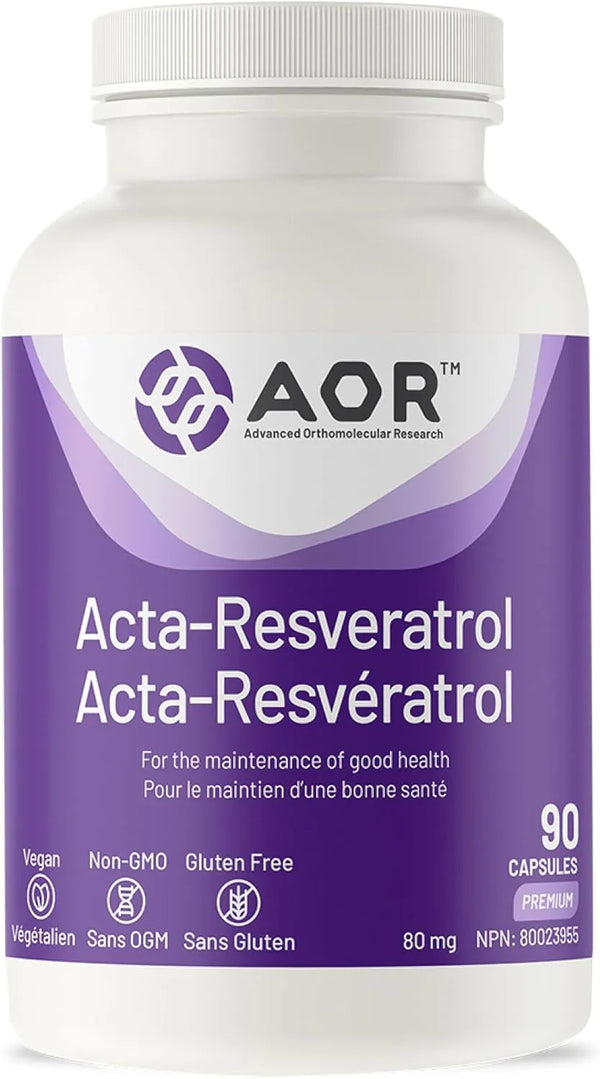AOR Acta-Resveratrol 80mg, 90 Capsules