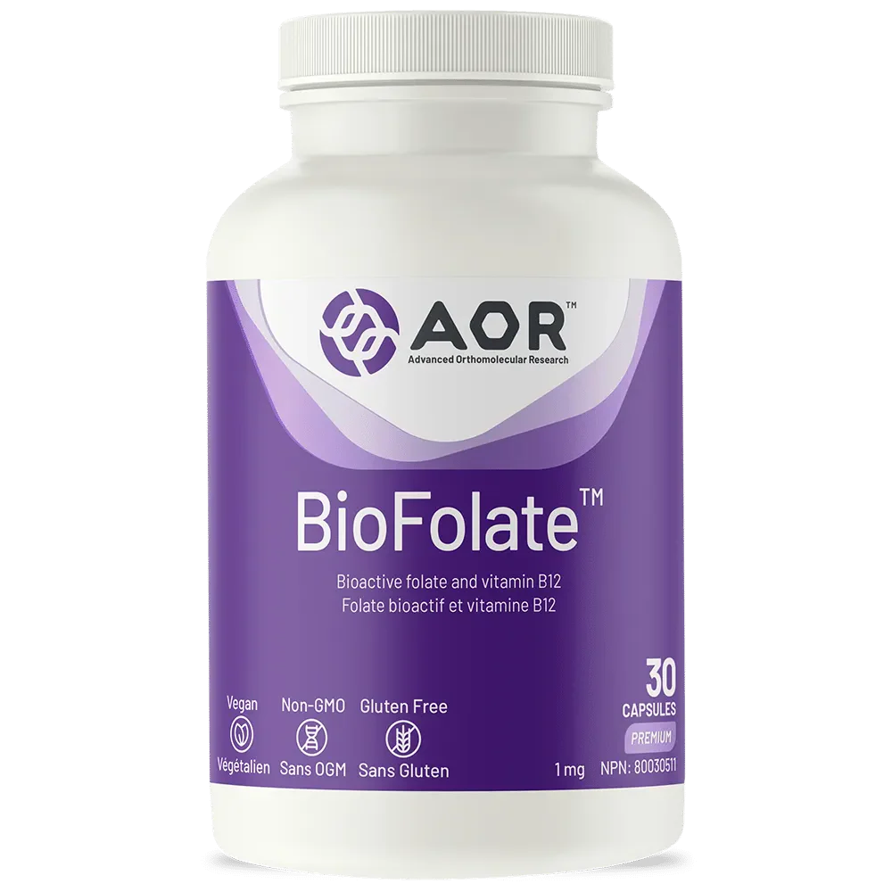 AOR BioFolate, 30 Capsules