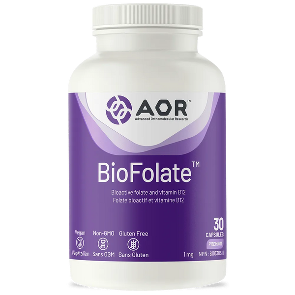 AOR BioFolate, 30 Capsules