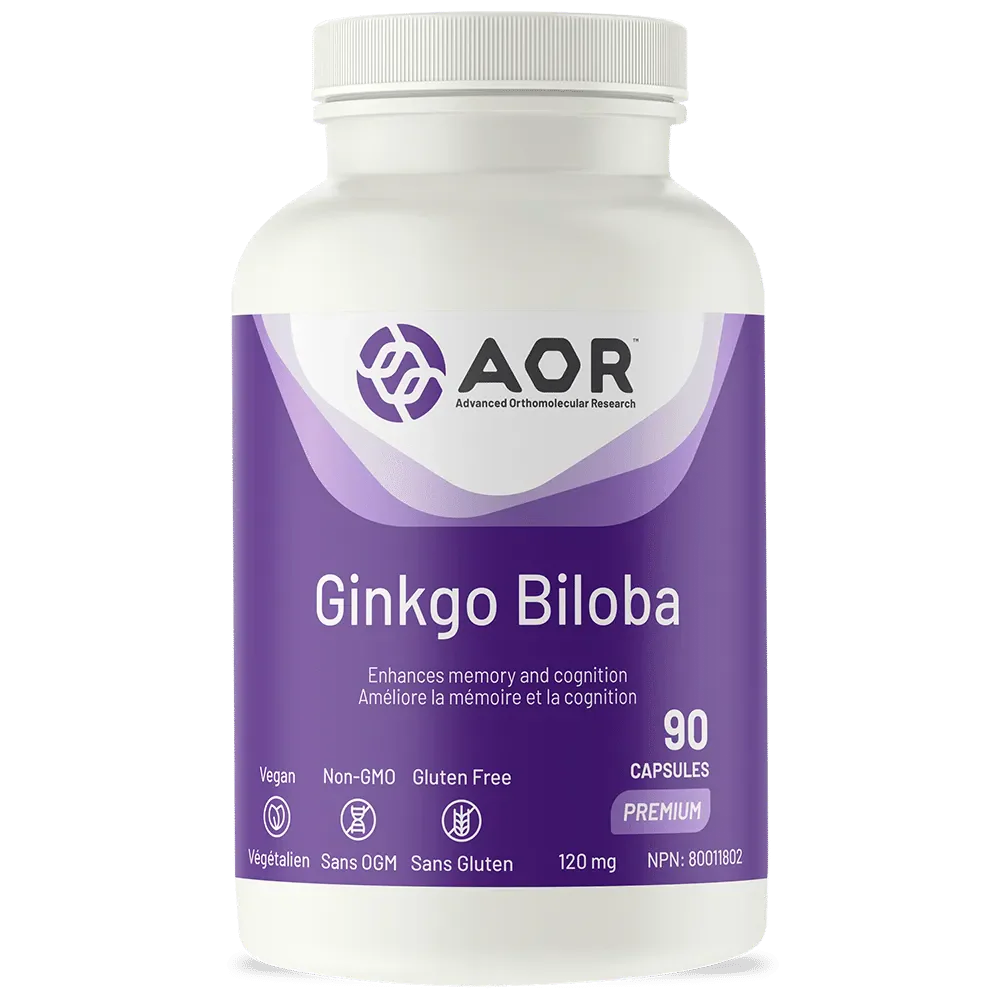 AOR Ginkgo Biloba, 90 Capsules