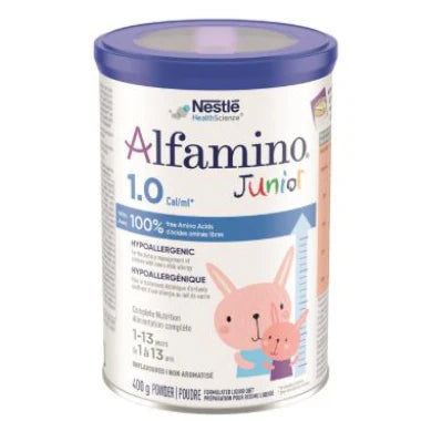 Alfamino Junior Hypoallergenic Amino Acid-Based Pediatric Formula, 400 gm Unflavoured